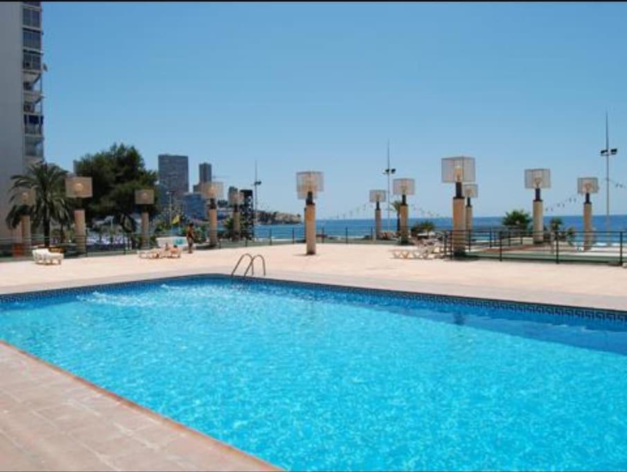 Ferienwohnung Piso 21 Unico A Pie De Playa En Esquina Benidorm Exterior foto